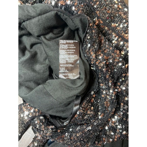 NWT Anthropologie Maeve Sequin Halter Jumpsuit, Carbon Sparkles, Size 14 - Picture 10 of 16